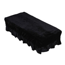 Piano Bench Cover Gold Velvet Piano Double Bench Cover Dust-Proof Thickened Piano Bench Cover Guzheng Piano BenchCover,D