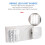Commercial Emergency Light, White Emergency Light Fixture with 2 LED Square Heads Adjustable Exit Lighting 5