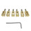 Elgitarr Tremolo Bridge Mässingsadlar 10,8MM Elgitarr Bridge String Sadel Gitarrdelar Guld & Silver 2