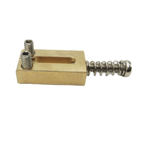 Elgitarr Tremolo Bridge Mässingsadlar 10,8MM Elgitarr Bridge String Sadel Gitarrdelar Guld & Silver 2