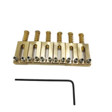 Elektrische Gitaar Tremolo Brug Messing Zadels 10.8MM Elektrische Gitaar Brug Snaar Zadel Gitaar Onderdelen Goud