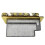6 Strings Guitar Bridge Sadel Slutstycke Elgitarr Tremolo Bridge Standard Gitarrtillbehör Guld 6