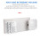 Commercial Emergency Light, White Emergency Light Fixture with 2 LED Square Heads Adjustable Exit Lighting 6