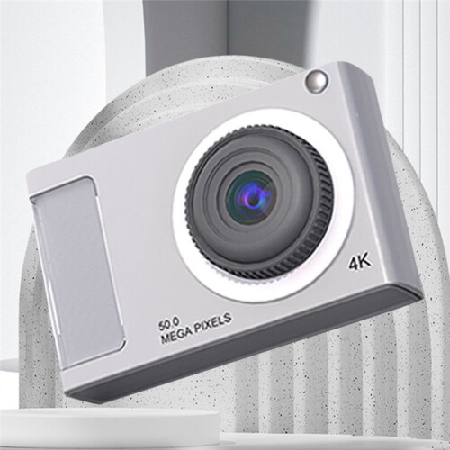 Câmera HD de 48 MP com Tela IPS de 2,4 Polegadas Câmera Digital com Zoom de 16X Câmera de Vídeo 4K com Luz de Preenchimento para Crianças 1