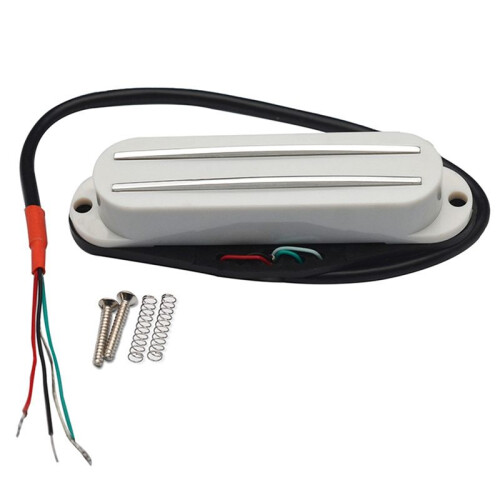 Humbuckers Blancs à Simple Bobinage pour Guitare Électrique à Micros de Taille Unique