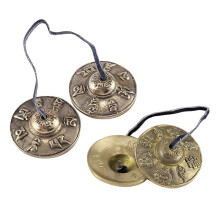 Campana di Rame Nepalese Strumento A Percussione Campana di Rame Tirare La Campana per Meditazione Yoga Jingle