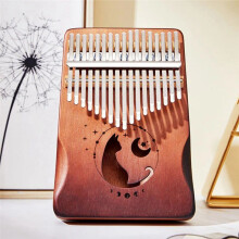 17Keys Kalimba Thumb Piano Solid Wood Veneer Keyboard Musical Instrument Kalimba Finger Piano Gift for Music Lovers