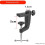 Accessoires voor Microfoon-Cantileverbeugel, Verdikte Aluminium Basisclip 8