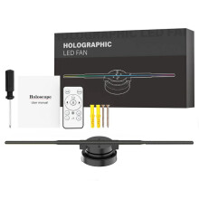 WIFI 3D Holographic Projector 352LED Holographic Player Fan for Image Video Store Bar Party Advertising Display UK Plug