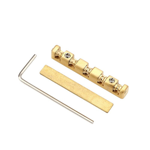 42mm Adjustable Guitar Nut Bell-Shaped Brass Nut (42 X 3.5mm) Split Style Adjusting Replacement Part