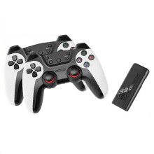 Console de Jeu Vidéo K9 4K Game Stick TV 32 Go, 10 000 + Jeux, Contrôleur Sans Fil 2,4 G, Double Lecteur pour PS1, GB, Simulateur