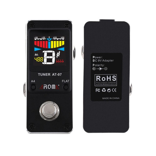 AROMA AT-07  Tuner Fot Gitarr Effektpedal Gitarr Chromatic Tuning HD Display Gitarrdelar Tillbehör 1