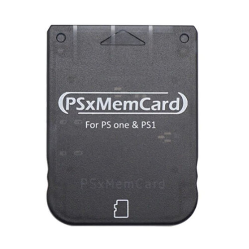 Psxmemcard PS1 Memory Card Save Game Data Support MicroSD Card for   1 PS One Console Black