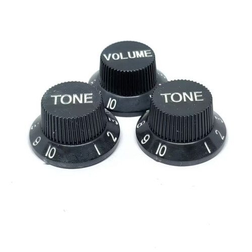 Gold Speed Control Knob 2T1V Gitarr Knop Set Elgitarrdelar 1