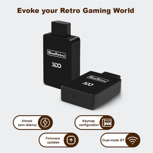 Per BlueRetro Adattatore Controller di Gioco Wireless per Console 3DO FZ-1 FZ-10 per Controller  T4 Pro per PS4 per PS5 8Bitdo 2