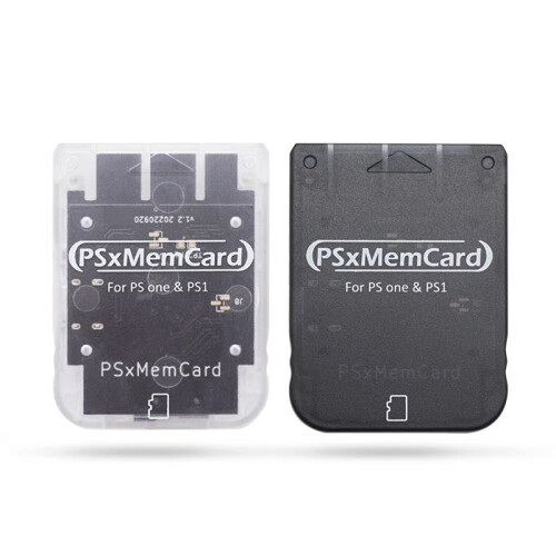 Psxmemcard PS1 Memory Card Save Game Data Support MicroSD Card for   1 PS One Console Black 2