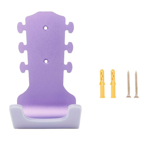 Gitarrhängarkrok Väggfäste Stativkrok för Gitarr Ukulele Metall Halkfri Hängkrok Gitarrtillbehör Lila