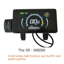 Elektrofahrrad Buntes 808 LCD-Display Messgerät 24V-72V Wasserdichter Anschlussstecker Ebike Intelligentes Display