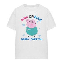 (XXL, White) Peppa Pig Womens/Ladies Pink Or Blue Daddy Pig Loves You T-Shirt