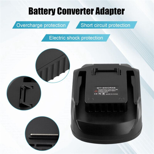 For  18V BL Series Battery Conversion for  20V 6PIN Lithium Battery Tool Converter Battery Adapter 1