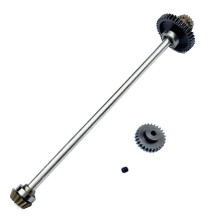 Eje de TransmisióN Central de Metal y Engranaje de ReduccióN 27T Motor Gear para  A959-B A969-B A979-B 1/18 RC Car Upgrade Parts