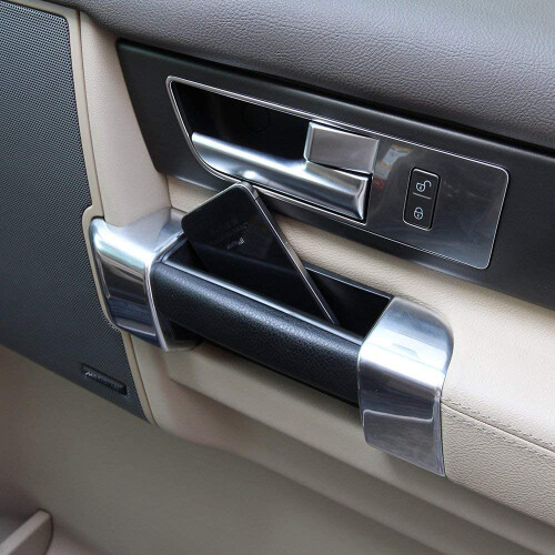 Car Door Side Storage Box Handle Pocket Armrest Phone Container Tray for   4 LR4 2010- 2016 2
