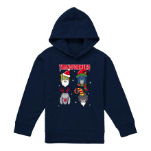 (7-8 Years, Navy) Transformers Childrens/Kids Robot Santa Hoodie