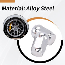 20 StüCk 14 X 1,5 Radmuttern - 19 Mm Radmutter 1,38 Zoll Hoch 3/4 Zoll Sechskant-Chrom-Radmuttern, für 1999-2021 Chevy Silverado 1500