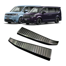 Car Trunk Door Guard Strips Sill Plate Rear Bumper Guard Trim Cover Strip for Stepwgn Spada/Air 2022 2023 Black