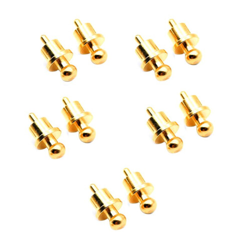 8Pcs Socket Cover Cap Gold Plated RCA Cap Plug Short-Circuit Socket Phono Connector Shielding RCA Shielding Plug 2