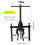 Car Inner Bear Puller Gear 3-Jaw Inner Bear Puller Gear Extractor Heavy Duty Automotive Machine Tool Kit 2