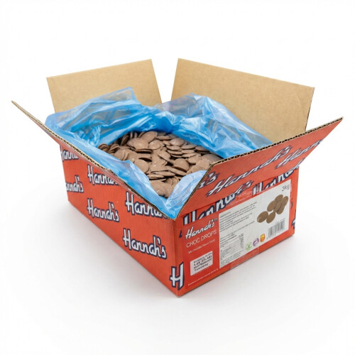 Hannahs 3kg Milk Chocolate Drops Bulk Bag Smooth Buttons