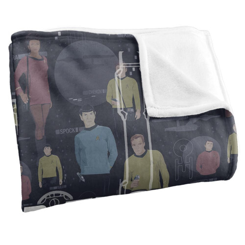Star Trek Star Trek Enterprise Silky Crew Supersoft Blanket 1