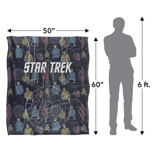 Star Trek Star Trek Enterprise Silky Crew Supersoft Blanket 2