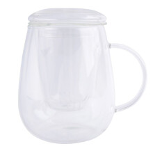550Ml Tea Mug with Lid Filter,Coffee Cups Tea Set Mugs Beer Drink Office Mug Transparent Drinkware Glass Cup Chinese Style
