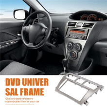 2 DIN Car Stereo Radio DVD Player Frame Fascia Panel Trim for Vios 2007-2012, Belta 2005-2008, Yaris Sedan 2006+