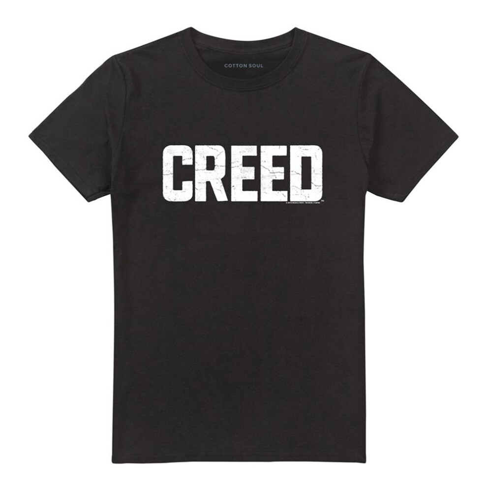 Creed (Xxl, ) Unisex Adult Cracked Logo T-Shirt Black