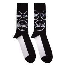 The Beatles Unisex Adult Drum Repeat Logo Ankle Socks