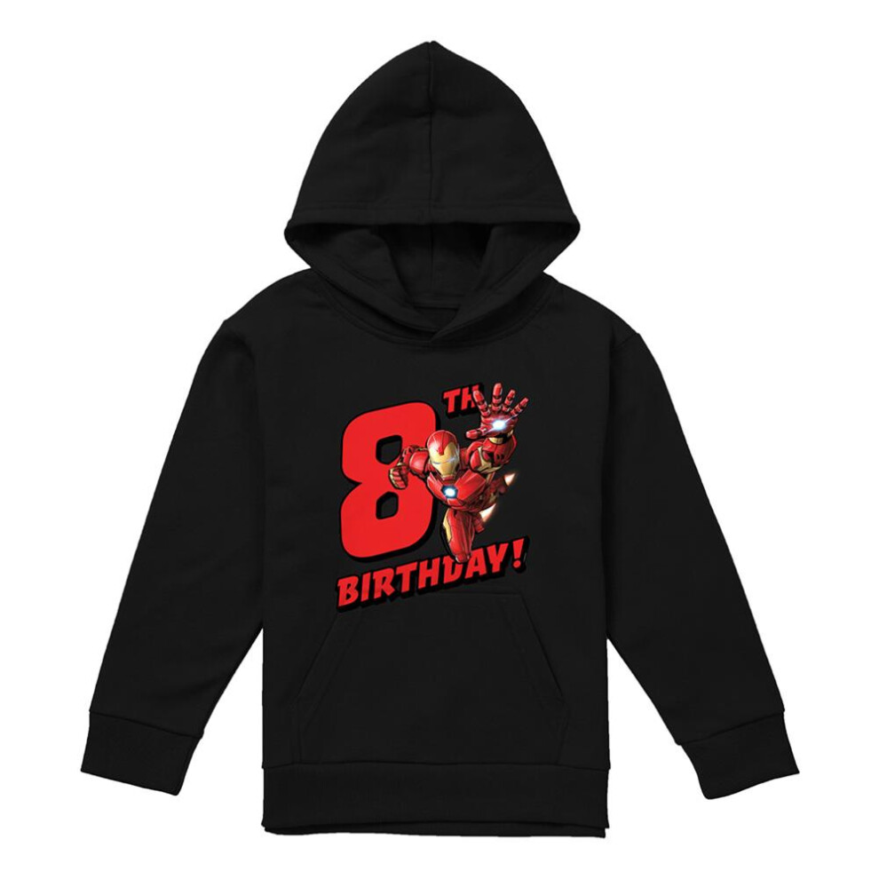 Marvel (9-11 Years, ) Childrens/Kids Iron Man Hoodie Black