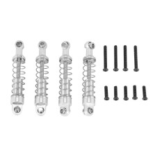 4 Pcs Metal Damper for WPL C14 C24 C34 MN D90 D91 D96 D99 D99S MN90 MN99S RC Car Upgrade Parts,Silver