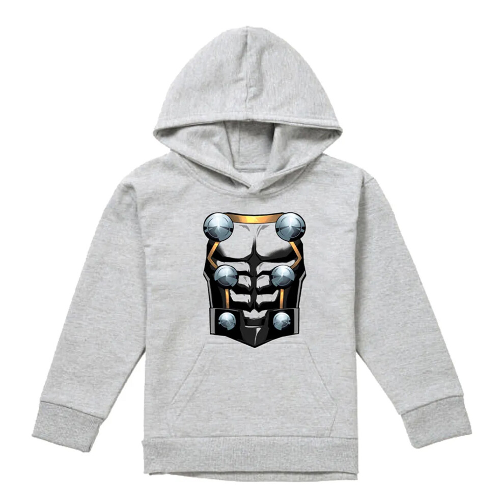 Marvel (7-8 Years, Athletic Heather) Childrens/Kids Thor Costume Hoodie Multicoloured