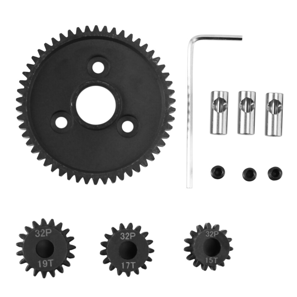 Metal Spur Gear 54T 0.8 32P 3956 With 15T 17T 19T Pinion Gear Set For 1/10 Slash Stampede Summit E-Revo 6031203009563