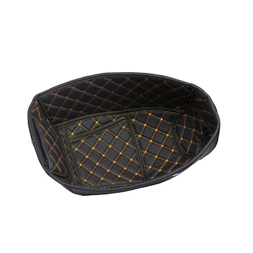 MOtorcycle PU Leather Rear Trunk Cargo Liner Protector Motorcycle  Bucket Pad for  NMAX 155 2