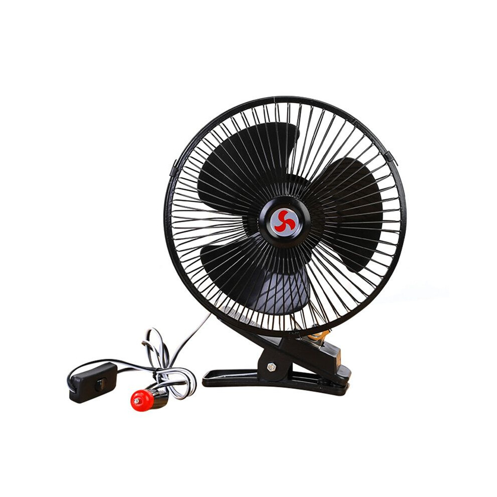 Accessories Low Noise Air Cooling Fan Portable Vehicle Electric 12V Car Oscillating Fan Car Auto Fan Black 6032022707340