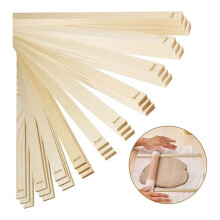 30 Piece Pottery Teaching Rolling Clay Sticks Wooden Clay Roller Guide Clay Tools Wooden Rolling Pin Guide Stick Set
