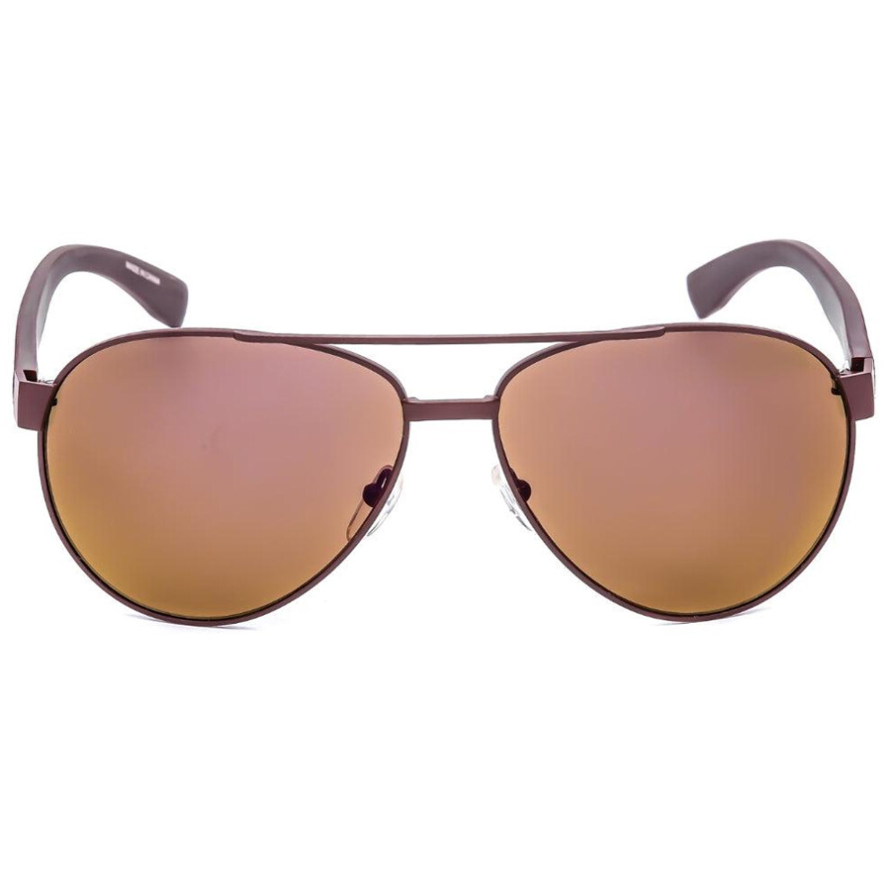 Lacoste Mens Matte Sunglasses Brown