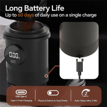 Coffee Dosing Cup with Scale-Rechargeable Espresso Scale 0.1g Precision,Coffee Scale for with 58mm Portafilter