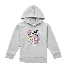 (9-11 Years, Athletic Heather) Disney Childrens/Kids Friend Mickey Mouse Square Heather Hoodie