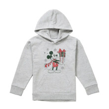 (12-13 Years, Athletic Heather) Disney Childrens/Kids Mickey Mouse Present Christmas Hoodie