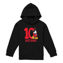 (9-11 Years, Black) Disney Childrens/Kids Mickey Mouse Shirt 10th Birthday Pullover Hoodie